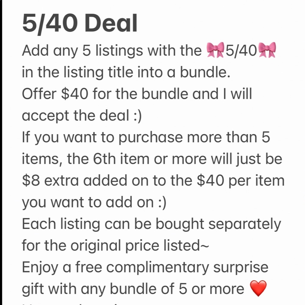 Money Saver Bundle Deals 🥰 - Picture 2 of 4